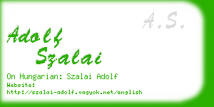 adolf szalai business card